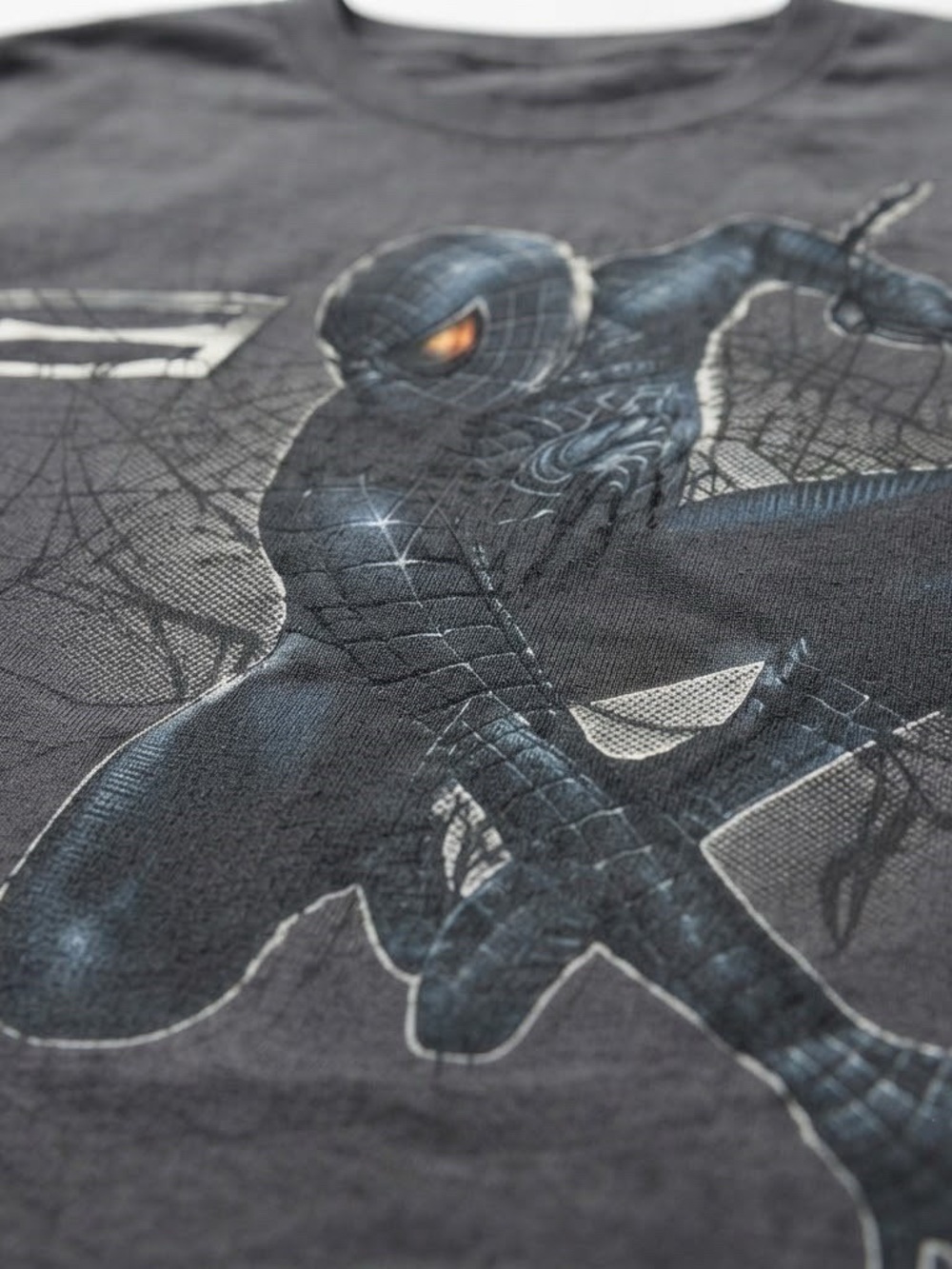 Gildan Black Symbiote Spider-Man Graphic T-Shirt - Picture 2 of 2